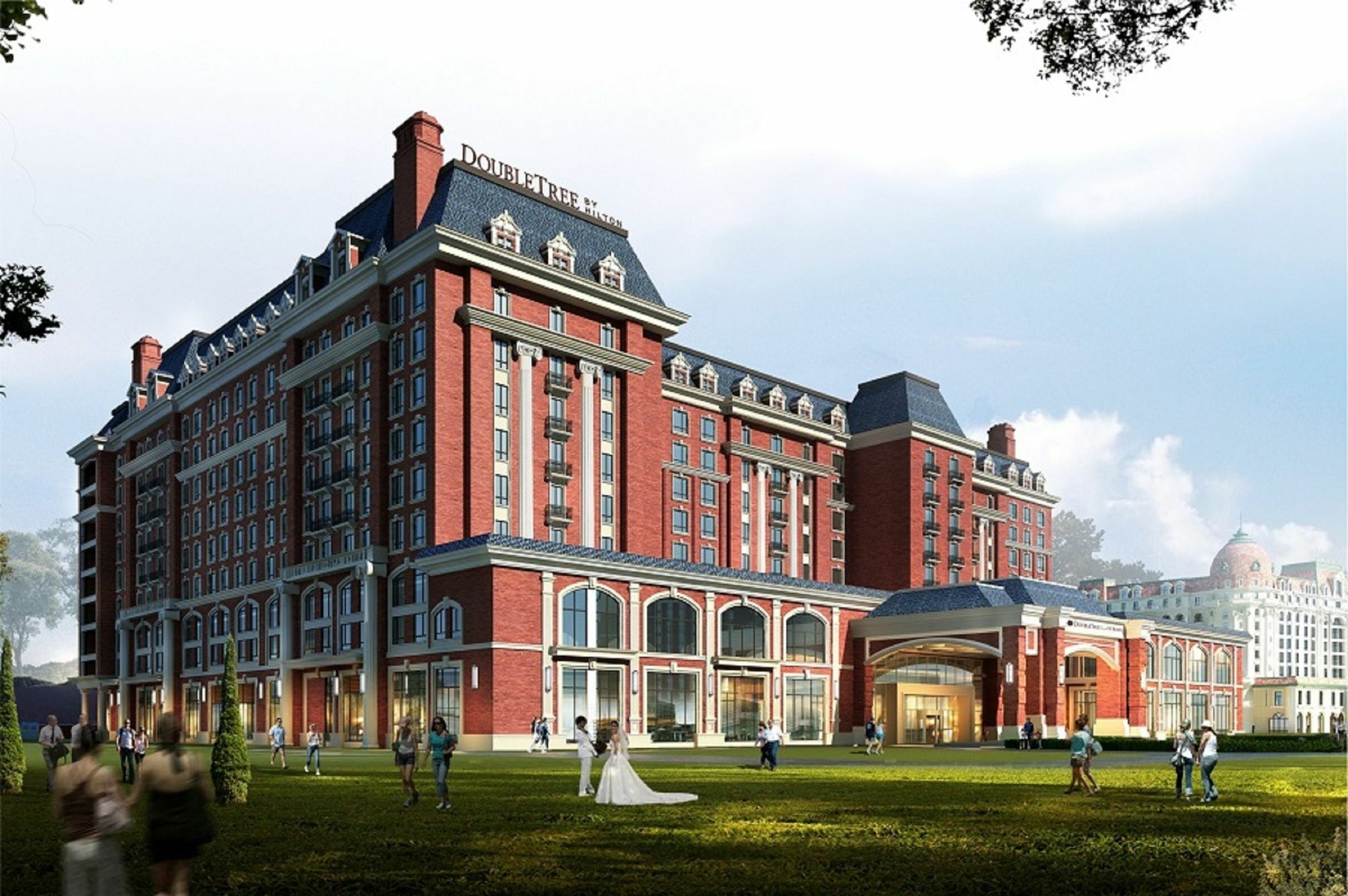 Hotel Doubletree By Hilton Qingdao Oriental Movie Metropolis Esterno foto